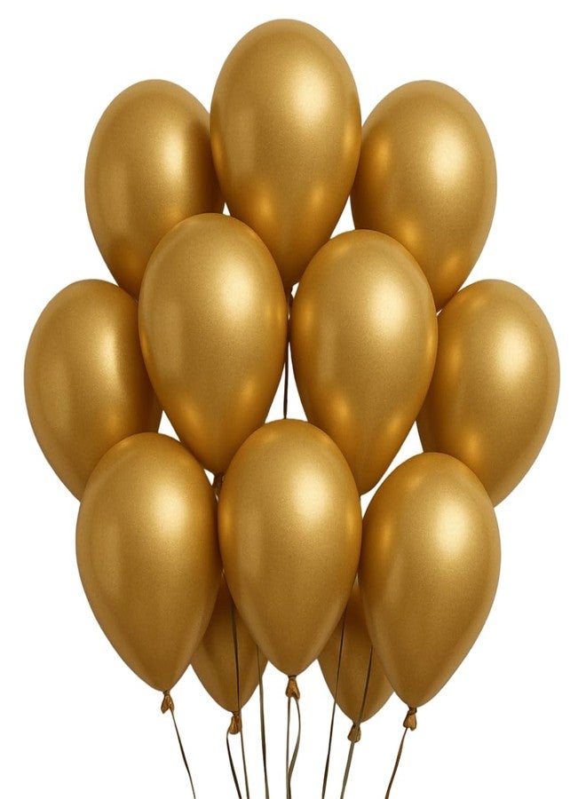 Just Party Metallic Balloons - Pack of 25 (Gold) - Image 1